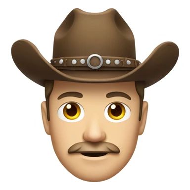 elon musk with a cowboys hat and and a moustache sticker