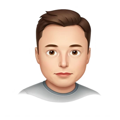 black elon musk sticker
