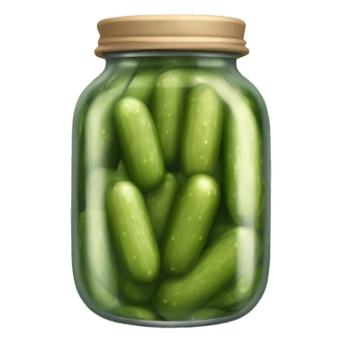 a jar of pickles sticker