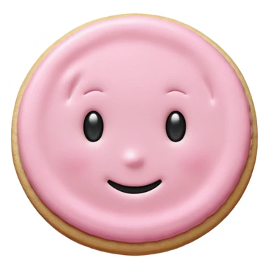 very light pink sugar cookie sticker