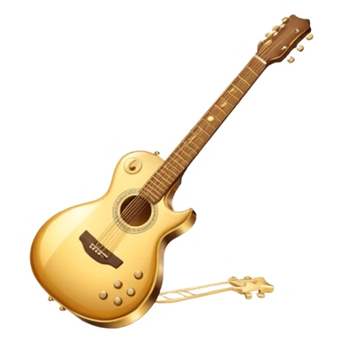 cinematic-realistic-guitar,-polished-metal,-warm-golden-reflections-dancing-along-its-surface,-soft-hands-carefully-positioned-over-the-keys,-glowing-with-an-elegant-and-airy-charm. sticker
