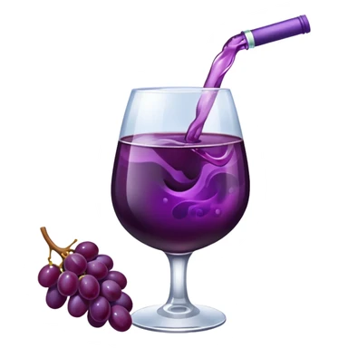 Grapes Drink with alochol sticker