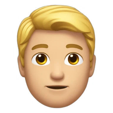 Garçon musclé chauve sticker