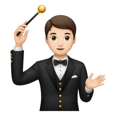 Conducting emoji sticker