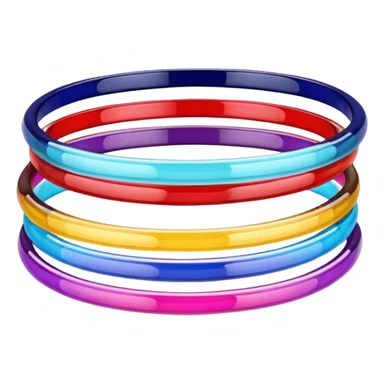   Colourfull Slim Glass Bangles set sticker