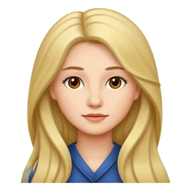 Femme cheveux longs sticker