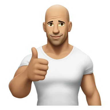 Vin Diesel pointing at the camera sticker