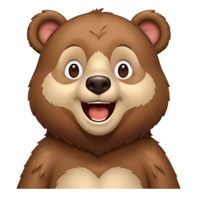 happy bear cute singing sticker