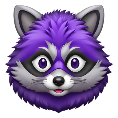 Purple raccoon  sticker