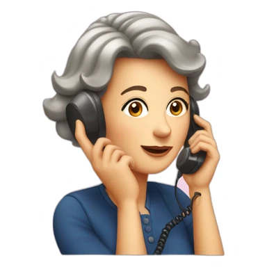Peggy la cochone au telephone sticker
