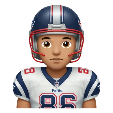Drake Lee Maye in patriots uniform sticker