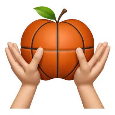 A 3D Apple-style emoji showing two human hands making a basketball “time-out” gesture — one hand held vertically and the other horizontally forming a “T” shape. Only hands visible, cheerful and clear design, white background, soft shadows, realistic skin tone and glossy Apple emoji finish sticker