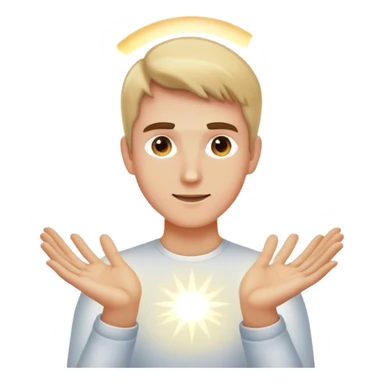 Me with lighting coming out of my hands sticker