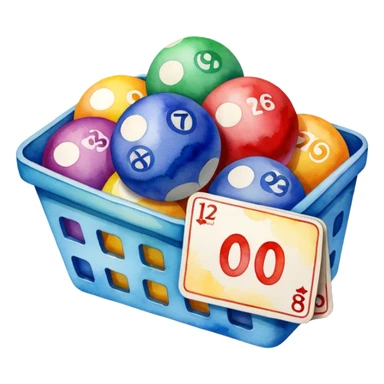 watercolor Lotto cards sticker