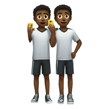 boys in locker room reflection without phone sticker