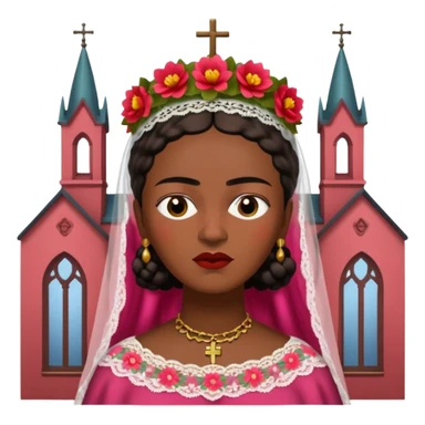 Frida Kahlo in church sticker