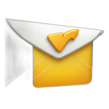 email with arrow going towards it sticker