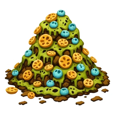 rotten food, no faces, no people sticker