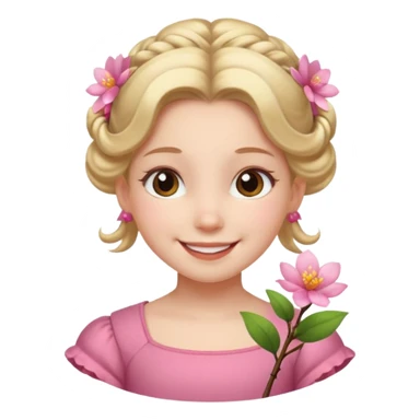 What a beautiful little girl is born and blossoms to be a beautiful lady you praise sticker