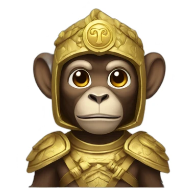 monkey warrior saint sticker