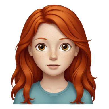 Branca, ruiva , cabelo comprido sticker