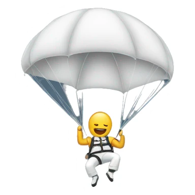 A man parachuting  sticker