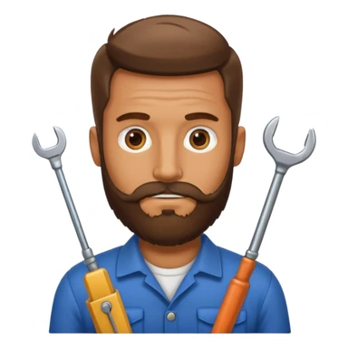 bearded locksmith sticker