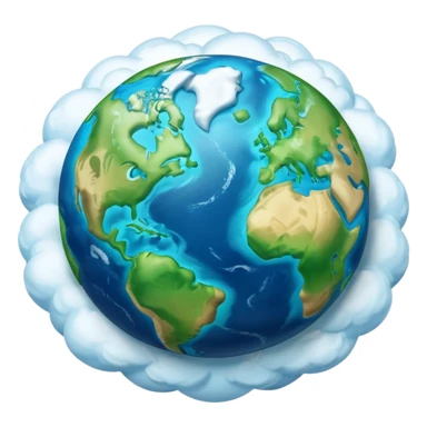 3d planet earth sticker