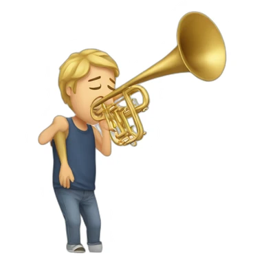 crying trombone sticker