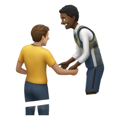 helping a person get on the boat sticker