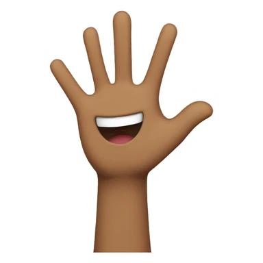 Happy Person Raising One Hand sticker