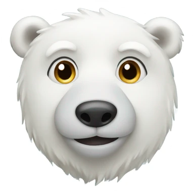 christmas polar bear sticker