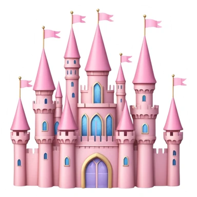 pink princess castle  sticker