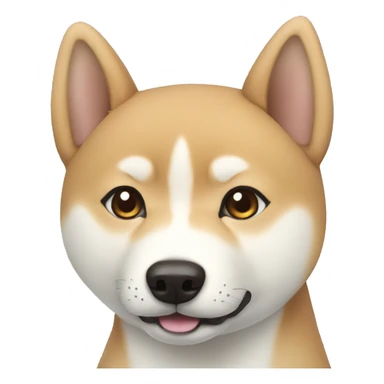 blue shiba inu sticker