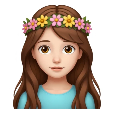 Tête jolie femme ado sticker