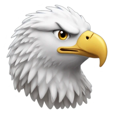 An eagle that brings toothpaste forever living  sticker