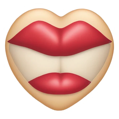 Heart and kiss sticker