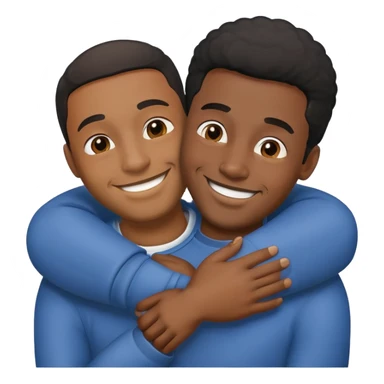 two black men love sticker