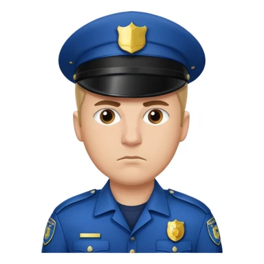 policia blanco europa sticker