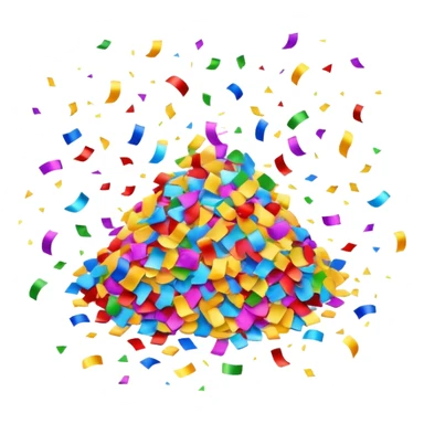 colorful confetti explosion celebration sticker
