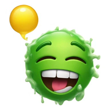 Emoji throwing up  sticker