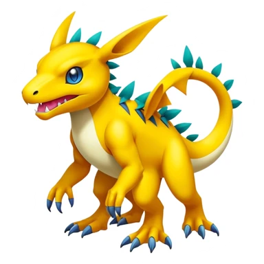 Colorful Exotic Pokémon-Digimon-Fakémon-hybrid-creature (full body) sticker