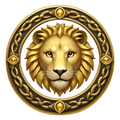Elder Scrolls Online Lion Ouroboro sticker