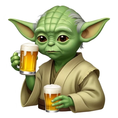 Yoda drink béer sticker