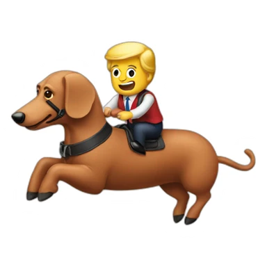 trump-riding-sausage sticker
