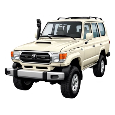 Toyota Land Cruiser - Toyota (Model Year: 2021) (Iconic colour: White) sticker