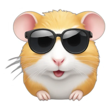 hamster-sunglasses-happy sticker