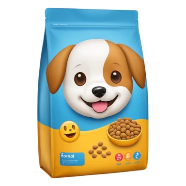 dog food packaging emoji sticker