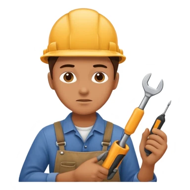 person Repairing a tool sticker