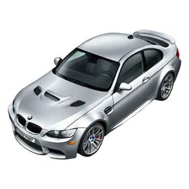 Silver bmw m3 sticker